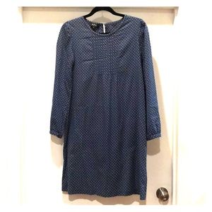 Sweet APC Blue and White Polka Dot Dress Sz M